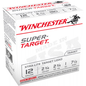 WINCHESTER Ammo Trgtl127 Super-target Xtra-lite 12 Gauge 2.75 In 1 Oz 7.5 Shot 25 Per Box/ 10 Case