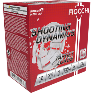 cchi 12SD1X8 Shooting Dynamics 12 Gauge 2.75 In 1 Oz 8 Shot 25 Per Box/ 10 Case Ammo