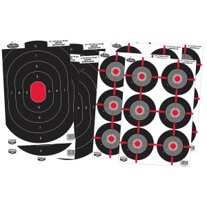 Birchwood Casey 35725 Dirty Bird Combo Pack Silhouette/Bullseye Paper Target 12 in x 18 in 8 Per Pkg