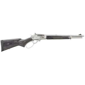 Marlin 70506 336 Trapper Full Size 30-30 Win 5+1 16.17 in Satin Steel Threaded Barrel, Satin Stainless Steel Receiver, Fixed Black Laminate Stock