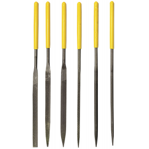 Otis FG934 Pro+ Gunsmithing File Set Steel 5.50 in Long Set of 6 Includes PVC Storage Pouch