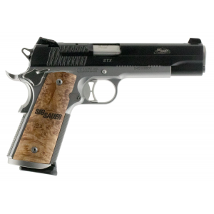 Sig Sauer 1911M45STX 1911 Full Size STX *MA Compliant* 45 ACP 5 in 8+1 Stainless Steel Burled Maple Wood Grip