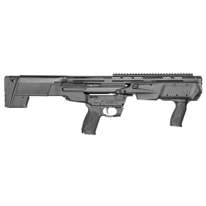 Smith & Wesson 12490 M&P Bullpup 12 Gauge Pump 3 in 7+1 (2.75 in) 19 in Black Oxide Smooth Bore/Threaded Barrel, Matte Black Receiver, Black Fixed Bullpup Stock, Black w/Interchangeable Backstrap Grip, Shotgun