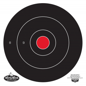 Birchwood Casey 35012 Dirty Bird 12 in Bullseye Tagboard Hanging Black/White 12 PK