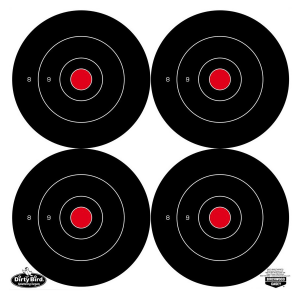 Birchwood Casey 35504 Dirty Bird 5.50 in Bullseye Tagboard Hanging Black/White 12 PK