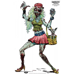 Birchwood Casey 35665 Darkotic Shopping Spree Zombie Valley Girl Paper Hanging Universal 12 in x 18 in Multi-Color Impact Enhancement Splatter 8 Per Pkg