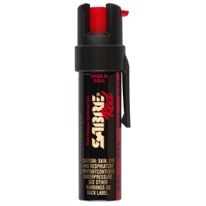 Sabre Red Pepper Defense Gel P-22G, .75oz, Gel, Black Case Hard Color, Built-In Clip P-22G