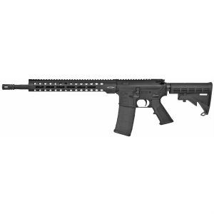 Colts Manufacturing Trooper, Semi-auto Rifle, AR, 223 Remington/556NATO, 16.1 in Barrel, Threaded 1/2X28, Anodized Finish, Black, Centurion Arms Free Float M-LOK Handguard, A2 Grip, Collapsible Stock, 30 Rounds, 1 Magpul PMAG Mag LE6920-R