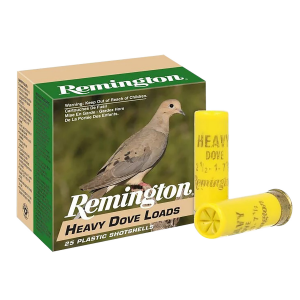 REMINGTON Ammunition 28779 Heavy Dove Loads 20 Gauge 2.75 In 1 Oz 8 Shot 25 Per Box/ 10 Cs