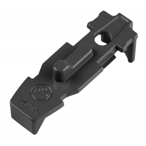 Magpul MAG803-BLK Tactile Lock-Plate Type 1 made of Polymer with Black Finish & 1/8 in Single Ridge for PMAG 10/20/30 AR/M4 GEN M3 & PMAG AR 300 B GEN M3 Floor Plates 5 Per Pack