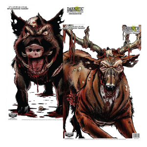 Birchwood Casey 35627 Smokehouse Zombie Deer/Hog Hanging Smokehouse Blood Trail All Firearms 12 in x 18 in Impact Enhancement Splatter 8 Targets