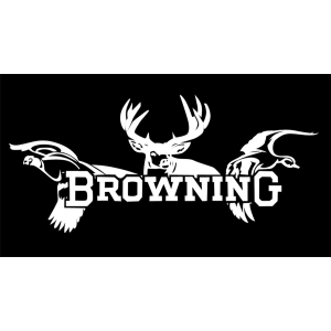 Browning 3922601247 All Season Decal White Vinyl Sticker 12 - Browning
