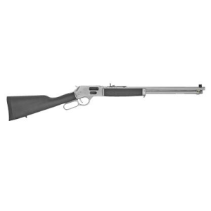 Henry H012GCAW Big Boy All Weather Side Gate Full Size 45 Colt (Long Colt) 10+1 20 in Hard Chrome Plated Steel Barrel, Satin Hard Chrome Steel Receiver, Stained Hardwood Wood Stock Right Hand, Rifle