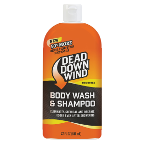 Dead Down Wind 122218 Shampoo/Body Wash Odor Eliminator Unscented Scent 22oz Bottle
