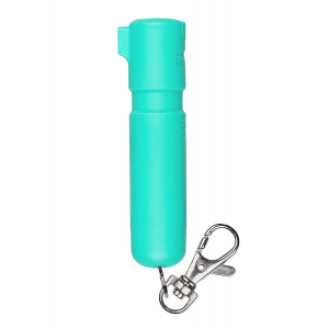 Sabre MDMT02 Mighty Discreet Pepper Spray Capsaicin UV Dye Effective Distance 12 ft .20 oz Mint Includes Key Ring Includes Snap Clip