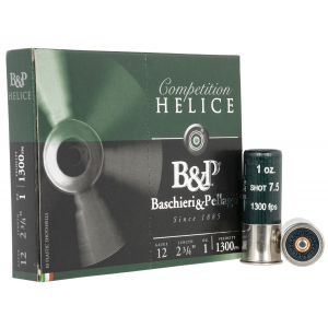 B&P 12b1fel7 Competition Helice 12 Gauge 2.75 In 1 Oz 7.5 Shot 10 Per Box/ 10 Cs