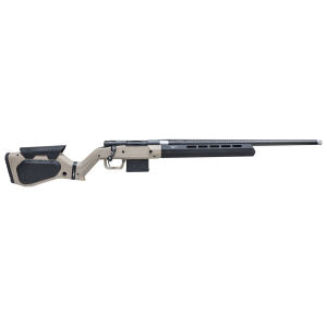 Howa HHERA308CFTAN M1500 Hera 308 Win 5+1 24 in Carbon Fiber Threaded Barrel, Black Rec, Tan & Black Hera H7 Chassis Stock, Rifle