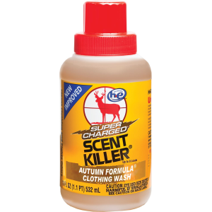 Wildlife Research 585 Scent Killer Super Charged Clothing Wash Odor Eliminator Autumn Scent 18 oz Bottle