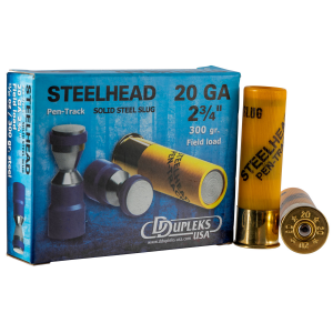 DDUPLEKS Usa 20m21 Steelhead Pen-track 20 Gauge 2.75 In 11/16 Oz Slug Shot 5 Per Box/ 50 Cs 751007981040 171158