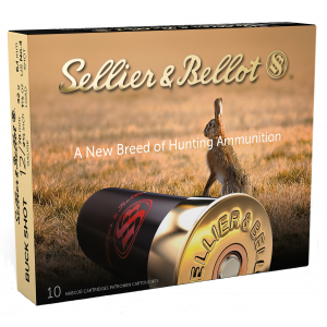 SELLIER & Bellot Sb12bsh Hunting 12 Gauge 2.75 In 21 Pellets 1 1/8 Oz 4 Buck Shot 10 Bx/ 25 Case
