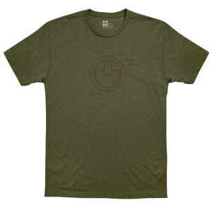 Magpul MAG1118-317-S Engineered CVC OD Green Cotton/Polyester Short Sleeve Small