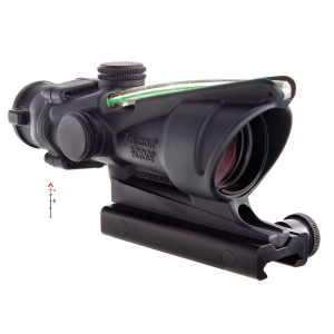 Trijicon 100218 ACOG Black Hardcoat Anodized 4x 32mm Illuminated Green Chevron .223/5.56 BDC Reticle