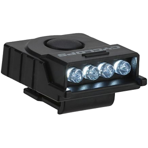 Cyclops CYCHCBLKW Hat Clip 4 LED White LED Bulb Black Anodized 60 Meters Distance
