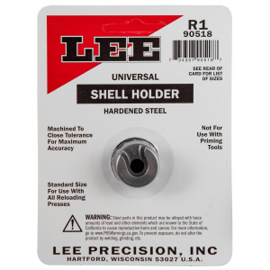 Lee Precision 90518 Shell Holder Universal #1R 38 Short & Long Colt / 38 Special / 357 Mag