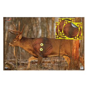 Birchwood Casey 37431 EZE-Scorer Whitetail Deer Self-Adhesive Paper Universal 2 Targets/Includes 4 Overlays