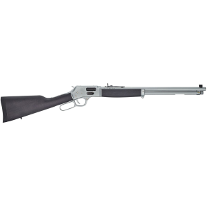 Henry H012GAW Big Boy All Weather Side Gate Full Size 44 Mag 10+1 20 in Hard Chrome Plated Steel Barrel, Satin Hard Chrome Steel Receiver, Stained Hardwood Wood Stock Right Hand, Rifle