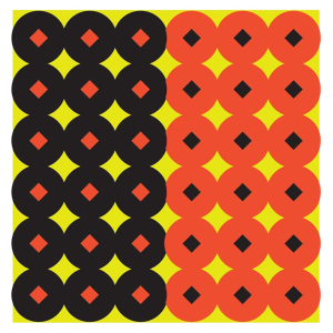 Birchwood Casey 34117 Shoot-N-C Reactive Target Self-Adhesive Paper Circle w/Diamond Center 432 Pasters
