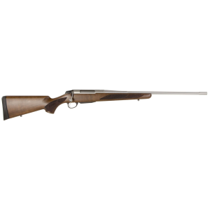 Tikka JRTXA751 T3x Hunter 6.5x55 Swedish 3+1 22.40 in Fluted Barrel, Stainless Steel Metal Finish, Oiled Wood Stock, Rifle
