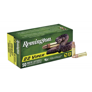 REMINGTON Ammunition 21080 Viper Rimfire 22 Lr 36 Gr Truncated Cone Solid 50 Per Box/ 100 Cs