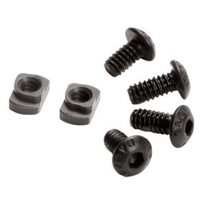 Magpul MAG615-BLK M-LOK T-Nut Replacement Set M-LOK Chromoly Steel Black Manganese Phosphate