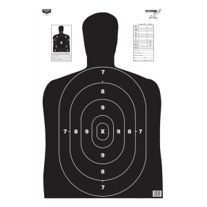 Birchwood Casey 37020 EZE-Scorer BC-27 Silhouette Paper Hanging 23 in x 35 in Black 5 Pack