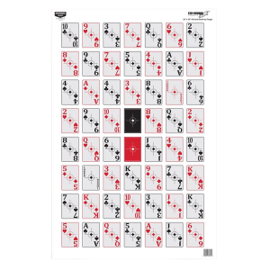 Birchwood Casey 37026 EZE-Scorer Playing Cards Paper Hanging 23 in x 35 in Multi-Color 5 Pack