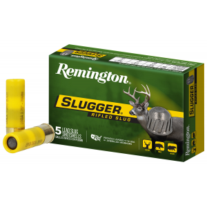 REMINGTON Ammunition 20616 Slugger 20 Gauge 2.75 In 7/8 Oz Rifled Slug Shot 5 Per Box/ 50 Cs