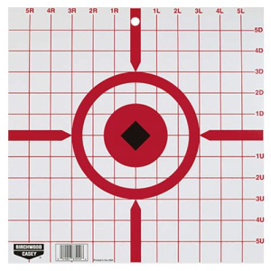 Birchwood Casey 37210 Rigid Sight-In Crosshair Hanging Tagboard 12 in Black/White 10 Pack