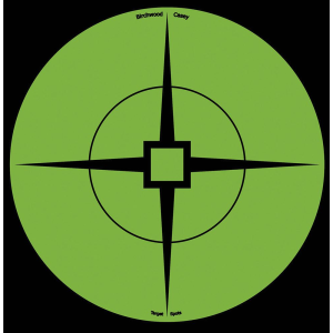Birchwood Casey 33936 Target Spots Self-Adhesive Paper Black/Green 6 in Crosshair Includes Pasters 10 Pk.