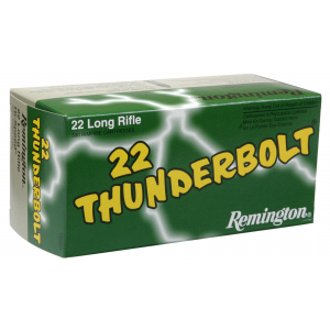 REMINGTON Ammunition 21238 Thunderbolt Rimfire 22 Lr 40 Gr Round Nose 50 Per Box/ 100 Cs