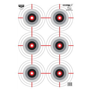 Birchwood Casey 37209 EZE-Scorer Bullseye Paper Universal 12 in x 18 in Black/White 10 Pk.