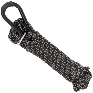 Allen 7248 Reflective Hoist Rope Black 25' Long - Allen