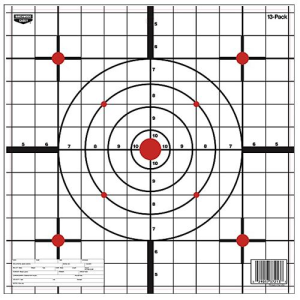 Birchwood Casey 37213 EZE-Scorer 12 in Bullseye Paper Hanging Black/White 13 Per Pkg