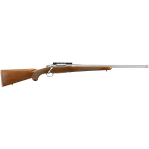 Ruger 57104 Hawkeye Hunter 6.5 Creedmoor 4+1 22 in Threaded Barrel, Satin Stainless Steel, American Walnut Stock, Optics Ready