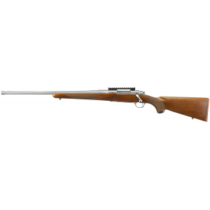 Ruger 57120 Hawkeye Hunter 6.5 Creedmoor 3+1 22 in Threaded Barrel, Satin Stainless Steel, American Walnut Stock, Left Hand, Optics Ready