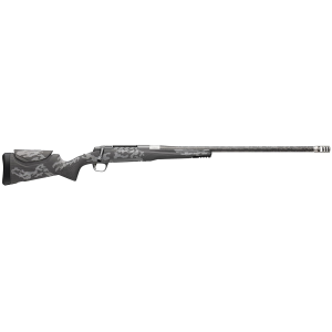 Browning 036083299 X-Bolt 2 Mtn Pro 6.8 Western 3+1 24 Carbon Fiber Wrapped Threaded Barrel, Carbon Gray Cerakote Drilled & Tapped Stainless Steel Receiver, Pic Rail Forend, Adj Comb w/Gray Graphics Carbon Fiber Stock, Rifle - Browning