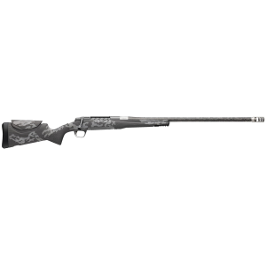 Browning 036083282 X-Bolt 2 Mtn Pro 6.5 Creedmoor 4+1 22 Carbon Fiber Wrapped Threaded Barrel, Carbon Gray Cerakote Drilled & Tapped Stainless Steel Receiver, Pic Rail Forend, Adj Comb w/Gray Graphics Carbon Fiber Stock, Rifle - Browning