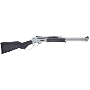 Henry H010GAWP Side Gate All Weather Full Size 45-70 Gov 4+1 18.43 in Hard Chrome Plated Steel Barrel, Satin Hard Chrome Steel Receiver, Stained Hardwood Stock Right Hand, Rifle