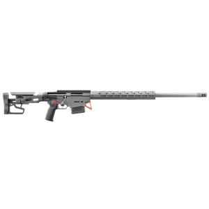 Ruger 18102 Precision Custom 6mm Creedmoor 10+1 26 Stainless Heavy Contour Threaded Barrel, Stealth Gray Cerakote Pic Rail Stainless Steel Receiver, M-LOK Handguard, Adj Fold Black Stock, Black Magpul K2+ Grip, Rifle - Ruger