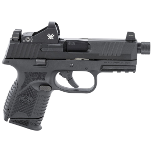 FN 66100802 509CT w/Optic 9mm Luger 12+1/24+1 4.32 in Black Steel Threaded Barrel, Black PVD Optic Cut/Serrated Steel Slide & Polymer Frame w/Picatinny Rail, Vortex Viper Red Dot, Pistol
